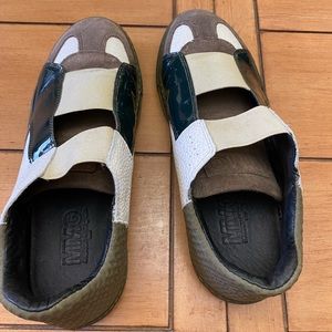 Maison Margelias Green/ Beige sneakers..